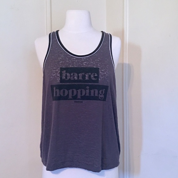 barre hopping REEBOK workout/gym Racerback Tank - Picture 4 of 9